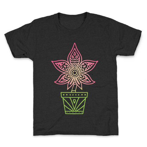 Mandala Weed Flower Kids T-Shirt