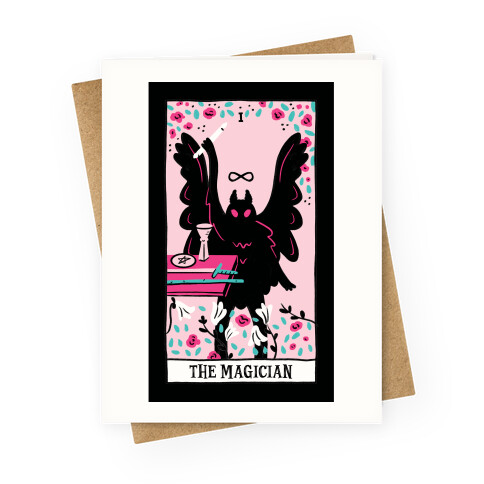 The Magician Mothman Tarot Greeting Card