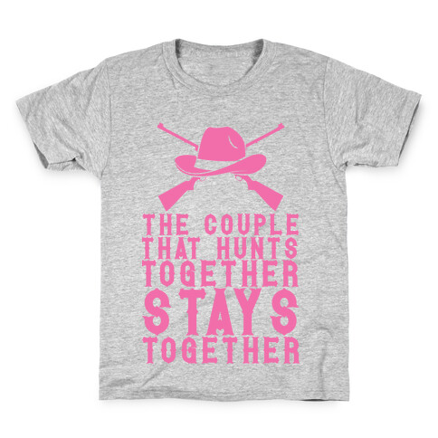The Couple That Hunts Together Stays Together Kids T-Shirt