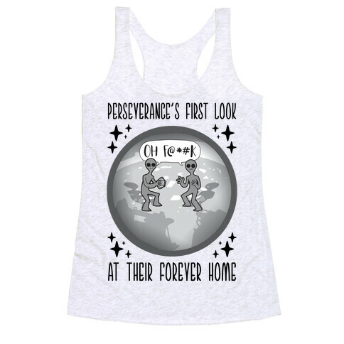 Perseverance's First Look At Their Forever Home Racerback Tank Top