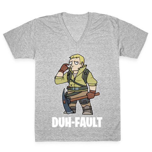 Duh-fault V-Neck Tee Shirt