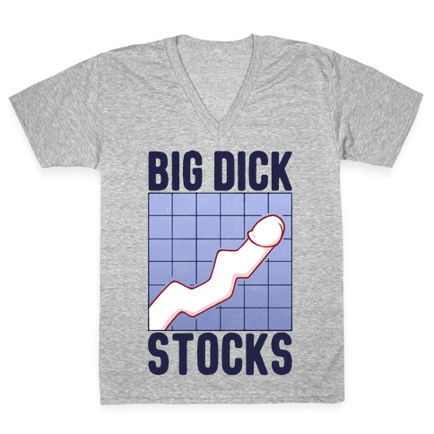 Big Dick Stocks V-Neck Tee Shirt