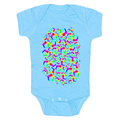 Squishy Rainbow Stars Baby One-Piece