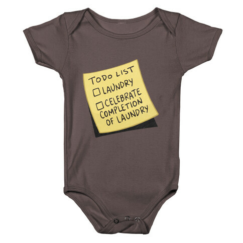 Todo List: Laundry, Celebrate Baby One-Piece