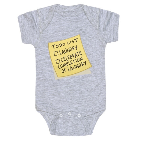 Todo List: Laundry, Celebrate Baby One-Piece