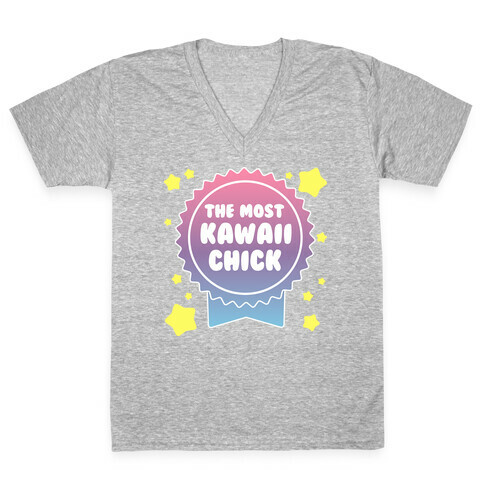 The Most Kawaii Chick V-Neck Tee Shirt