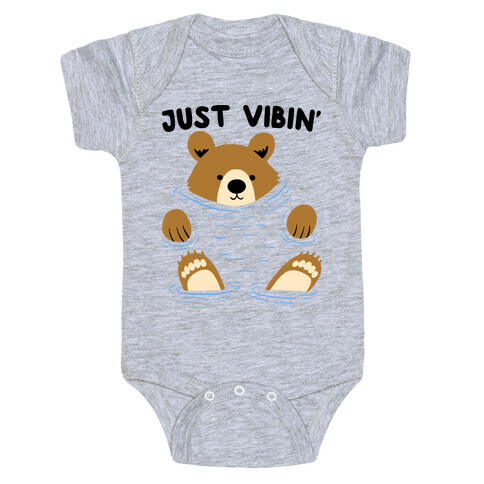 Just Vibin' River Bear Baby One-Piece