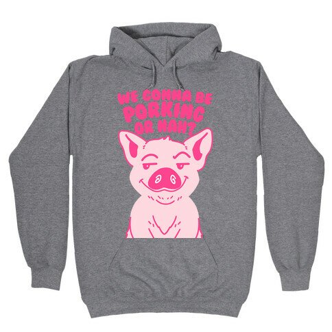 We Gonna be Porking or Nah? Hooded Sweatshirt