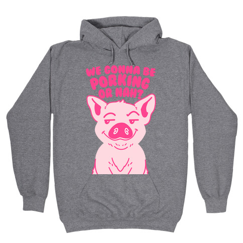 We Gonna be Porking or Nah? Hooded Sweatshirt