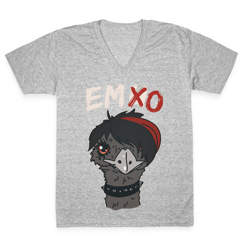 Emo X Emu V-Neck Tee Shirt