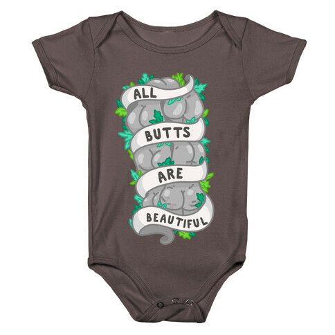 All Butts are Beautiful Ribbon Baby One-Piece