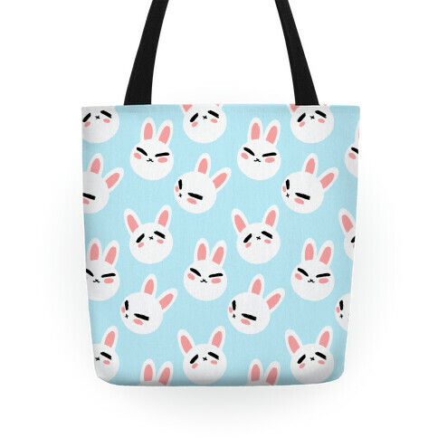 BunBun Pattern Blue Tote