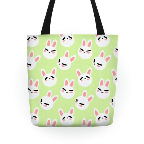 BunBun Pattern Green Tote