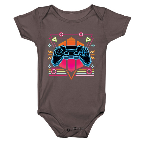 Synthwave Gamer Baby One-Piece