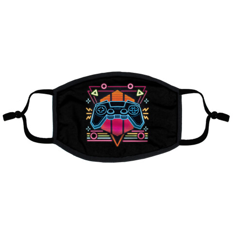 Synthwave Gamer Flat Face Mask