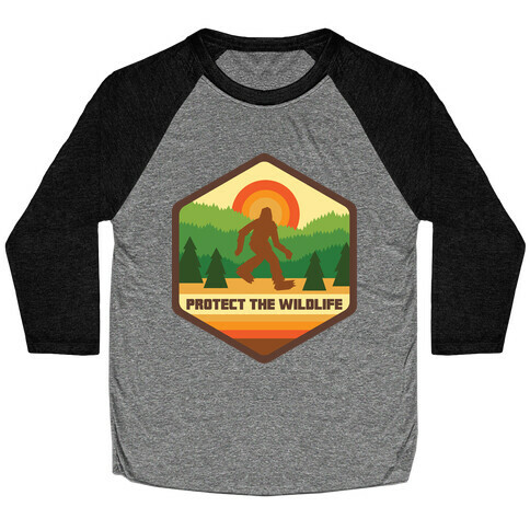 Protect The Wildlife (Bigfoot) Baseball Tee