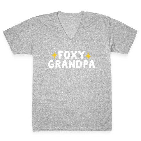 Foxy Grandpa V-Neck Tee Shirt