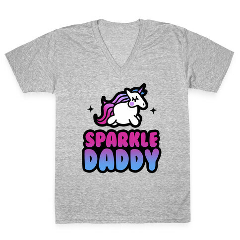 Sparkle Daddy V-Neck Tee Shirt