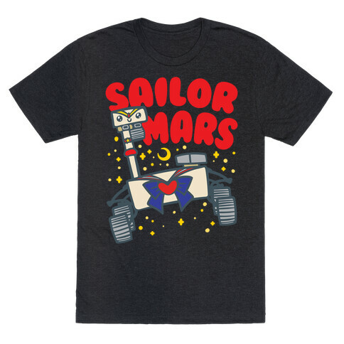 Sailor Mars Perseverance Parody White Print T-Shirt