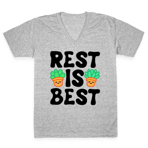 Rest Is Best V-Neck Tee Shirt