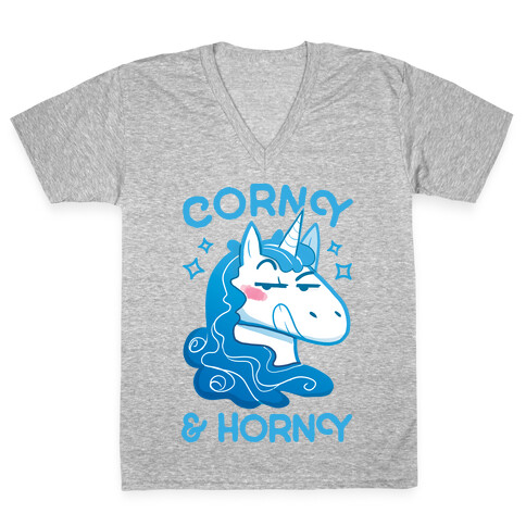 Corny & Horny V-Neck Tee Shirt
