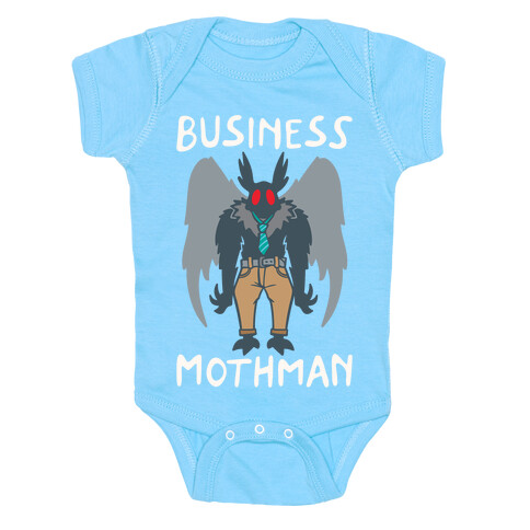 Business Mothman Parody White Print Baby One-Piece