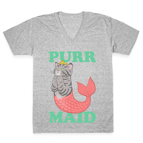 Purr Maid V-Neck Tee Shirt