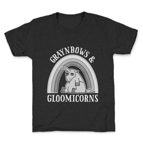 Graynbows & Gloomicorns Kids T-Shirt