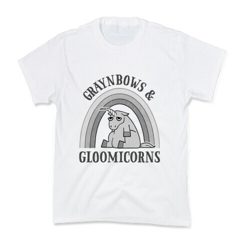 Graynbows & Gloomicorns Kids T-Shirt