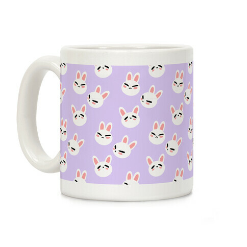 BunBun Pattern Lavender Coffee Mug