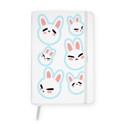 BunBun Pattern Blue Notebook