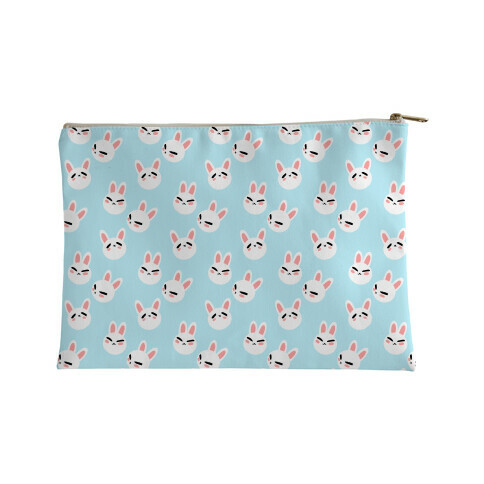 BunBun Pattern Blue Accessory Bag