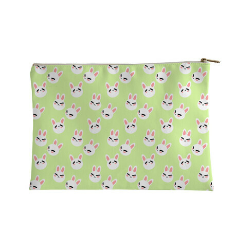 BunBun Pattern Green Accessory Bag