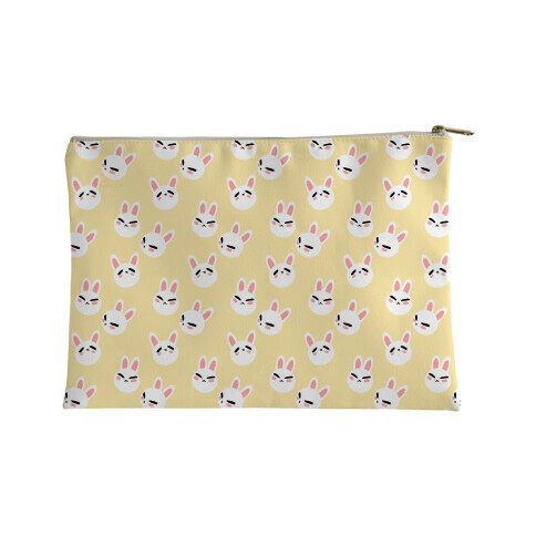 BunBun Pattern Yellow Accessory Bag