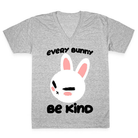 Every Bunny Be Kind V-Neck Tee Shirt