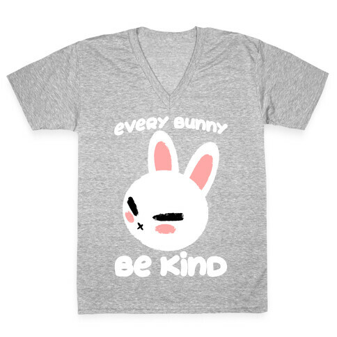 Every Bunny Be Kind V-Neck Tee Shirt