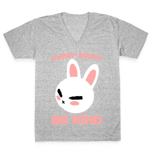 Every Bunny Be Kind V-Neck Tee Shirt