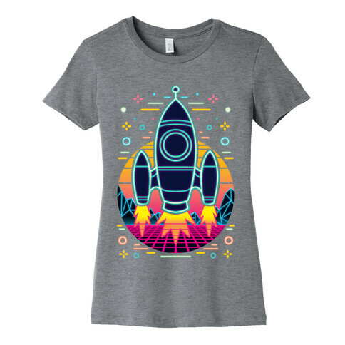 Synthwave Space Exploration Womens T-Shirt