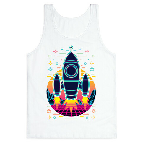 Synthwave Space Exploration Tank Top