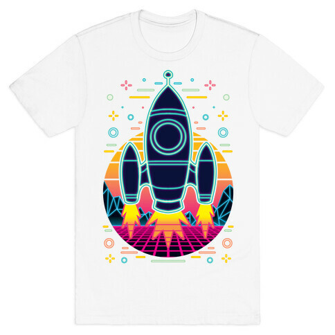 Synthwave Space Exploration T-Shirt