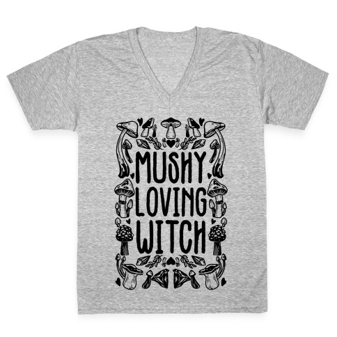 Mushy Loving Witch V-Neck Tee Shirt
