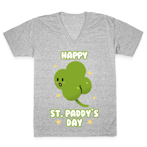 Happy St. Paddy's Day Shambutt Tee Tee V-Neck Tee Shirt