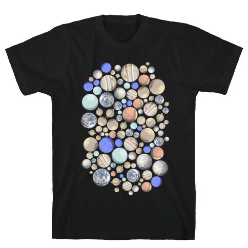 Planets Pattern T-Shirt