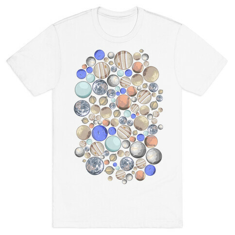Planets Pattern T-Shirt