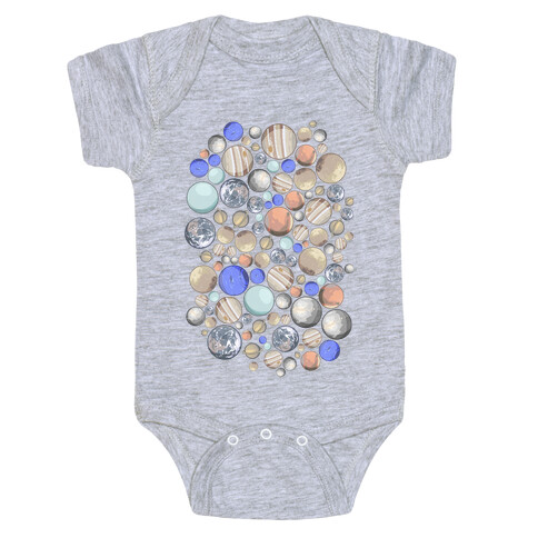 Planets Pattern Baby One-Piece