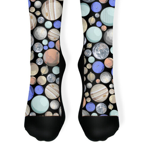 Planets Pattern Sock