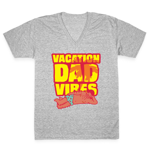 Vacation Dad Vibes V-Neck Tee Shirt