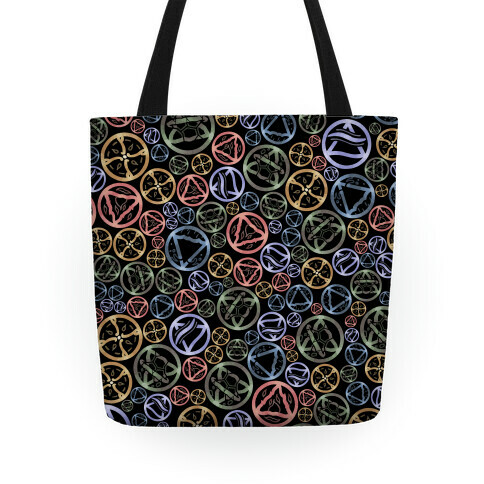 Witch's Elements Dark Pattern Tote