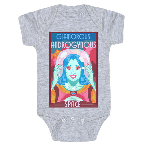 Glamorous Androgynous Space Baby One-Piece