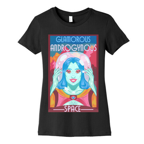 Glamorous Androgynous Space Womens T-Shirt